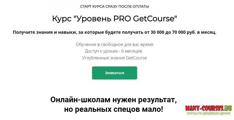 Центр развития фрилансеров - GetCourse Уровень PRO (2021)